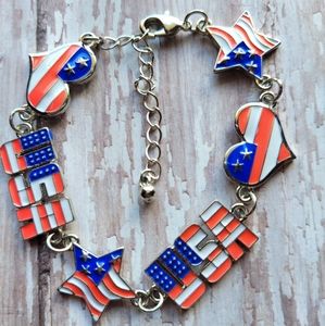 USA Flag Bracelet ~ Handmade/ Brand New